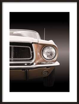 Plakat American classic car Mustang Coupe 1968