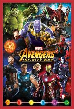 Oprawiony plakat Avengers: Infinity War – Characters