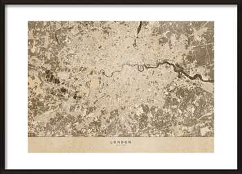 Plakat Sepia vintage map of London