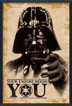 Oprawiony plakat Star Wars - Your Empire Needs You