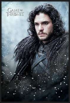 Oprawiony plakat Game of Thrones - Jon Snow