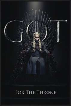 Oprawiony plakat Game Of Thrones - Daenerys For The Throne