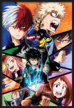 Oprawiony plakat My Hero Academia