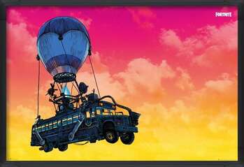 Oprawiony plakat Fortnite - Battle Bus