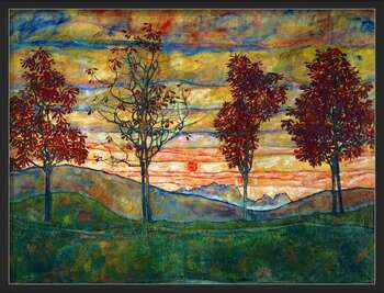 Plakat Four Trees
